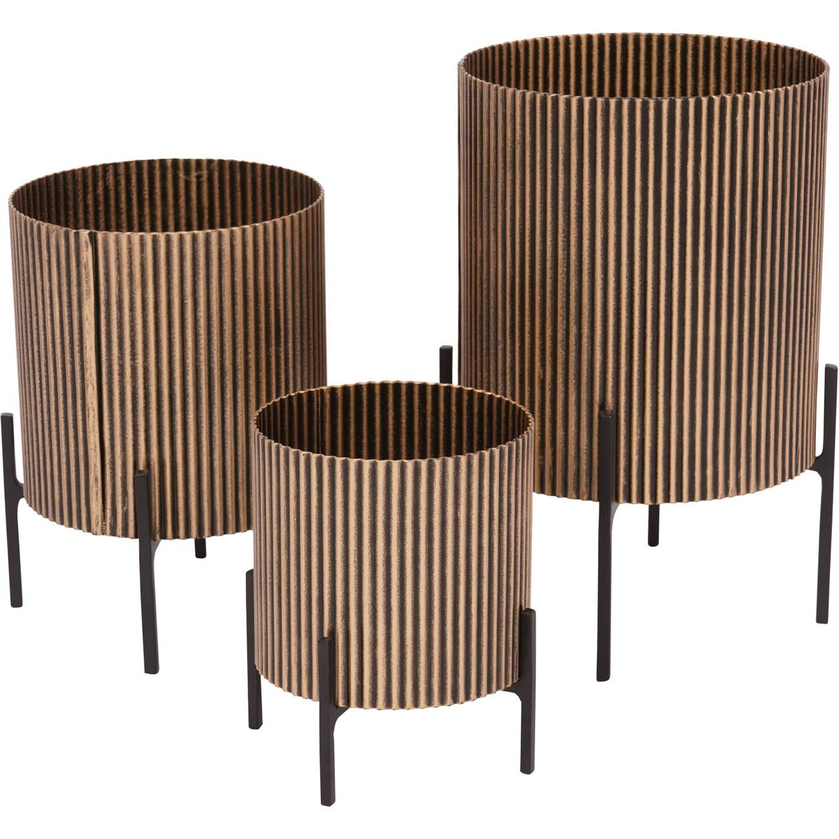 Large Corrugated Table Planter – Azzoro Living