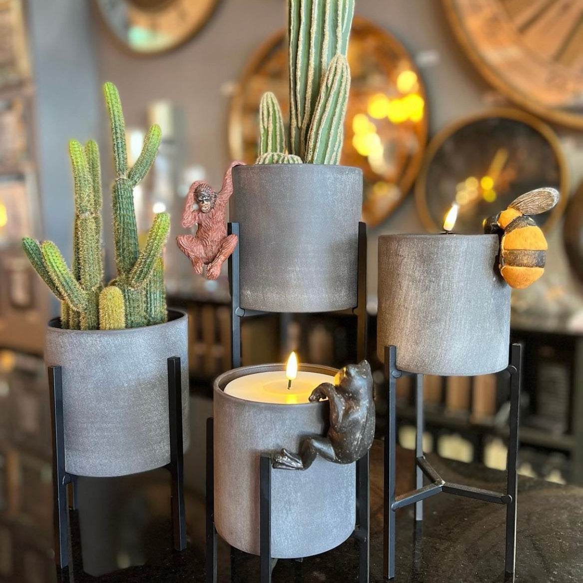 Large Cylindrical Table Top Planter – Azzoro Living